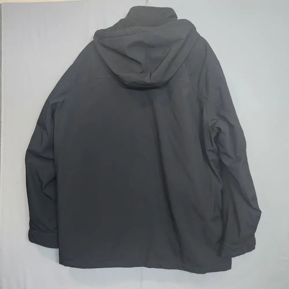 Weatherproof Men's Ultra‎ Tech Men's Jacket Removable Hood Black Sz XXL